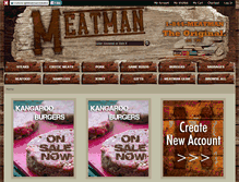 Tablet Screenshot of meatmansteaks.com